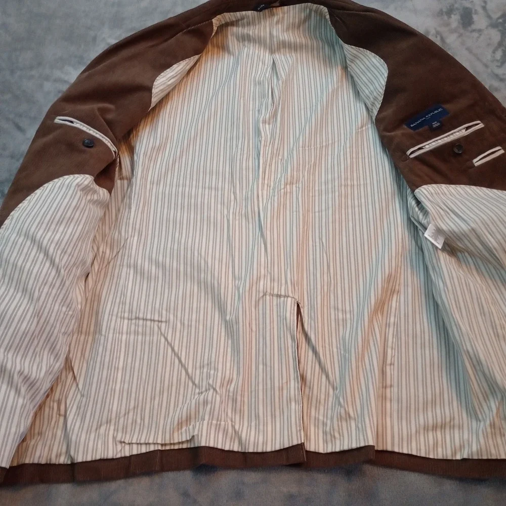 Banana‎ Republic Corduroy Blazer Mens 46 Regular Brown Sports Coat Jacket Cotton